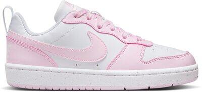 NIKE Kinder Freizeitschuhe COURT BOROUGH LOW RECRAFT (GS) WHITE/PINK FOAM - Gr. - 38.5 von Nike