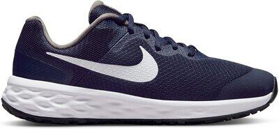 NIKE Kinder Freizeitschuhe REVOLUTION 6 NN (GS) MIDNIGHT NAVY/WHITE-FLAT PEWTER - Gr. - 36.5 von Nike