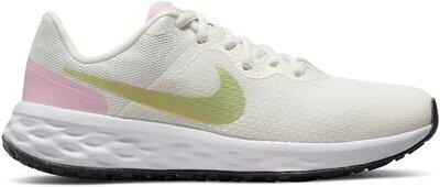 NIKE Kinder Freizeitschuhe REVOLUTION 6 NN SE (GS) SUMMIT WHITE/HONEYDEW-PINK FOAM -WH - Gr. - 36.5 von Nike
