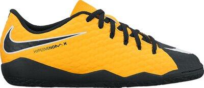 NIKE Kinder Fußballschuhe Halle HypervenomX Phelon III LASER ORANGE/WHITE-BLACK-VOLT - Gr. - 35.5 von Nike