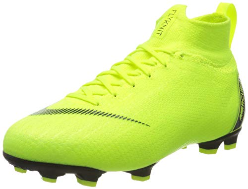 NIKE Kinder Fußballschuhe JR Superfly 6 Elite FG 701 Volt/Black (38 EU) von Nike