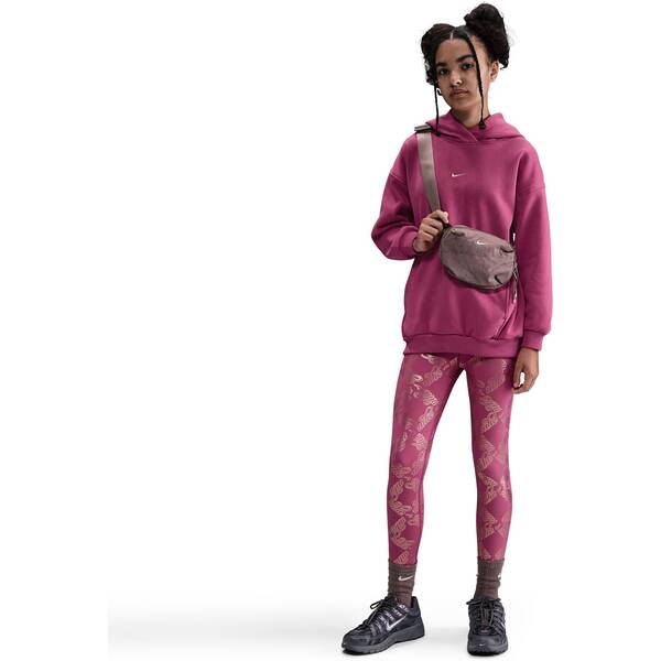 NIKE Kinder Kapuzensweat G NSW CLUB FLC OS HD SHNE SATN von Nike