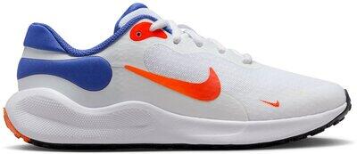 NIKE Kinder Laufschuhe REVOLUTION 7 (GS) WHITE/TEAM ORANGE-ASTRONOMY BLUE - Gr. - 38.5 von Nike