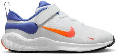 NIKE Kinder Laufschuhe REVOLUTION 7 (PSV) WHITE/TEAM ORANGE-ASTRONOMY BLUE - Gr. - 28.5 von Nike
