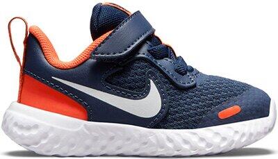 NIKE Kinder Revolution 5 MIDNIGHT NAVY/WHITE-ORANGE von Nike