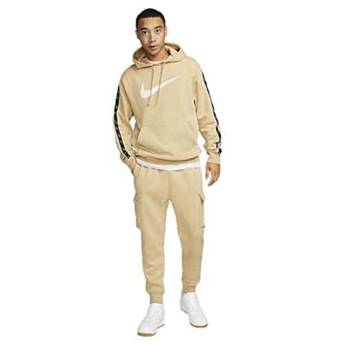 NIKE M NSW REPEAT SW FLC PO HOOD BB, weiss-kombiniert, Gr. L von Nike