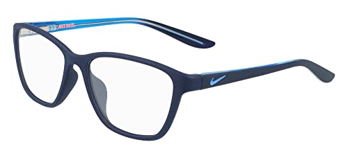 NIKE Mädchen NIKE 5028 Sonnenbrille, MATTE MIDNIGHT NAVY/ROYAL, 49 von Nike