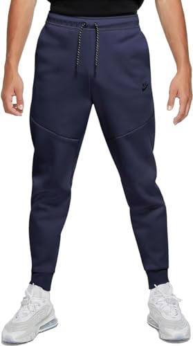 NIKE Men's M NSW TCH FLC JGGR Pants, Midnight Navy/Black, L von Nike