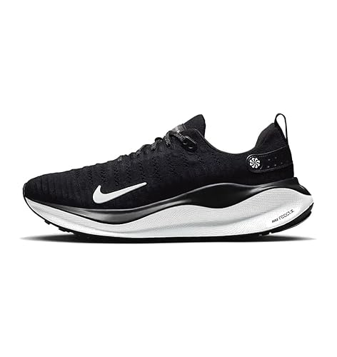 NIKE React Herren Infinity Run Flyknit 4 Sneaker, Schwarz, Weiß, Dunkelgrau, 44 EU von Nike