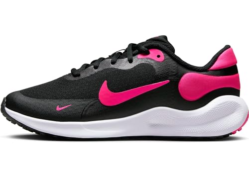 Nike Revolution 7 (GS) Sneaker, Black/Hyper Pink-WHI, 38.5 EU von Nike