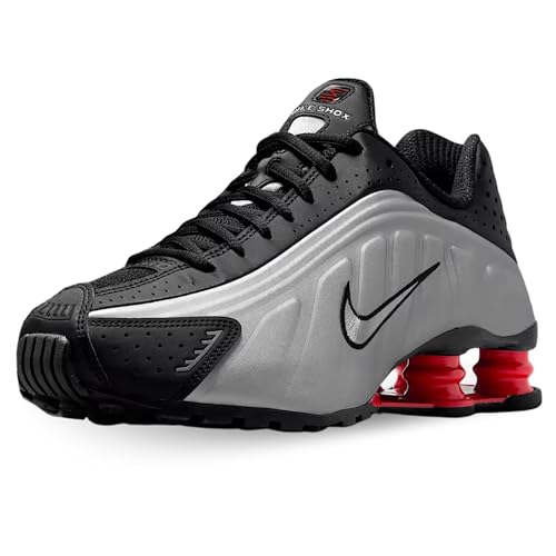 NIKE Shox R4 Black/METALLIC Silver-LT Crimson 36 EU von Nike