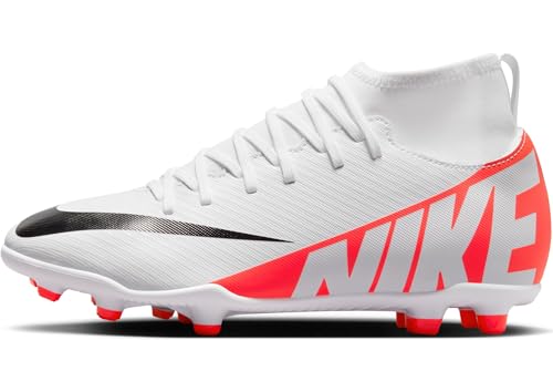 Nike Jr Superfly 9 Club Fg/Mg Fußballschuh, Bright Crimson White Black, 33.5 EU von Nike