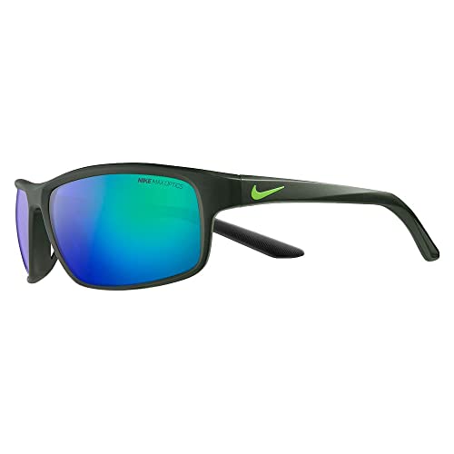 NIKE Unisex NIKE RABID 22 M DV2153 Sonnenbrille, MATTE SEQUOIA/GREEN MIRROR, 62 von Nike