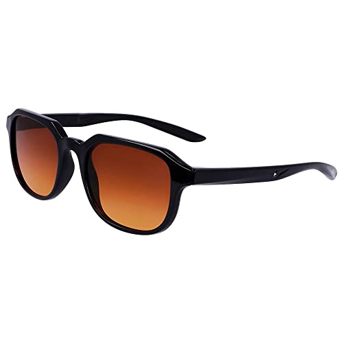 NIKE Unisex NIKE REPRISE M DV6958 Sonnenbrille, BLACK/GRADIENT AMBER-ORANGE, 52 von Nike