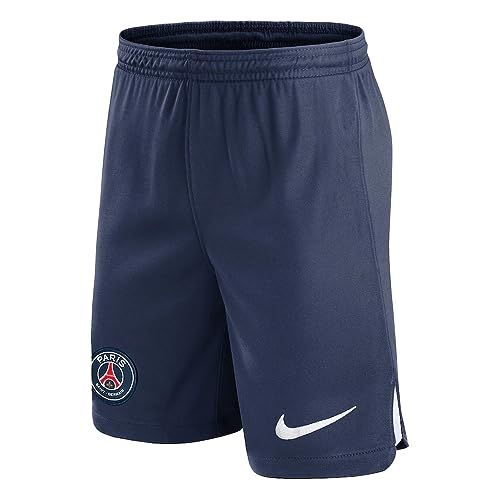 NIKE Unisex PSG Y Nk Df Stad Short Hm Hose Paris Saint-Germain, Mitternacht-Marineblau/weiß/weiß, L von Nike