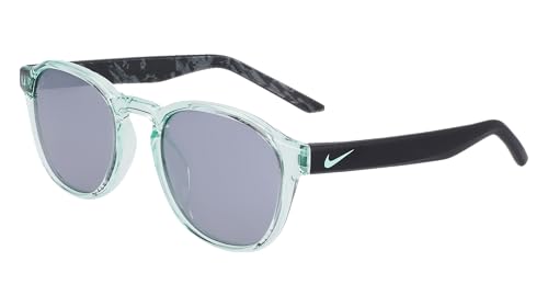 NIKE, GAFAS DE SOL, SMASH DZ7382, 47-130-19, GREEN GLOW/SILVER FLASH, Round von NIKE