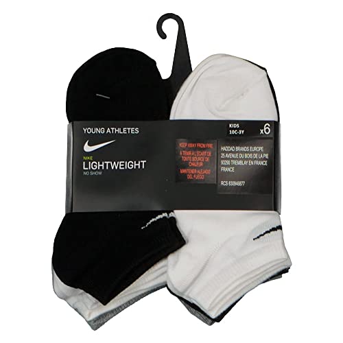 NIKE Unisex UN0028-W2F_OS Socken, Weiß/Dunkelgrau meliert, 5 años von Nike