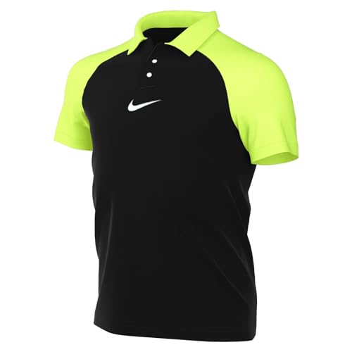 NIKE Unisex Y NK DF ACDPR SS K Polo Shirt, Black/Volt/White, 8-10 Jahre von Nike