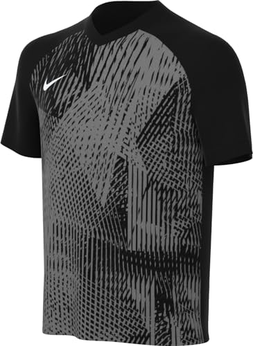 NIKE Unisex Y NK DF PRCSN VI JSY SS T-Shirt, Black/Cool Grey/White, M von Nike