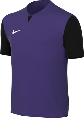 NIKE Unisex Y NK DF Trophy V JSY SS T-Shirt, Court Purple/Black/Black/White, L von Nike
