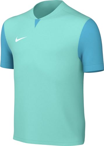 NIKE Unisex Y NK DF Trophy V JSY SS T-Shirt, Hyper Turq/Chlorine Blue/White, M von Nike