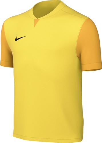 NIKE Unisex Y NK DF Trophy V JSY SS T-Shirt, Tour Yellow/University Gold/Black, S von Nike