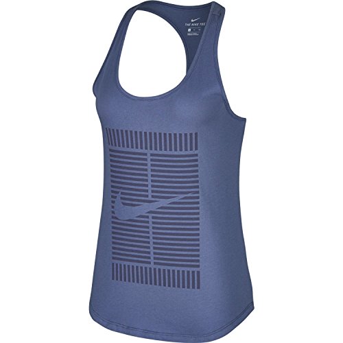 NIKE W NKCT Tank Tomboy Logo - Damen-Tanktop, Mehrfarbig (Purple Slate/Blue Recall/Blue Recall), blau von Nike