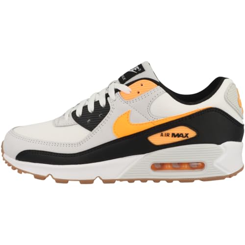 NIKE Air Max 90 Herren-Sneaker, Größe 42, White Laser Orange Photon Dust Black, 42 EU von Nike