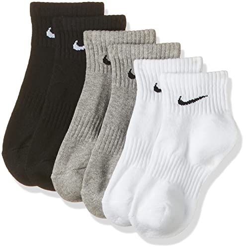 Nike 12 Paar Herren Damen Kurze Socke Knöchelhoch Weiß Schwarz Sparset SX7667 Sportsocken Größe 34 36 38 40 42 44 46 48 50, Größe:38-42, Sockenfarbe:12 Paar weiss von NIKE