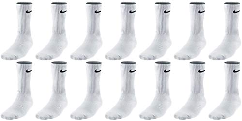 Nike 14 Paar Socken Lang Herren Damen Weiß oder Schwarz oder Weiß Grau Schwarz Tennissocken Set Paket Bundle, Größe:42-46, Sockenpakete:14 Paar weiss Nike 14 Paar Socken Lang Herren Damen Weiß oder Schwarz oder Weiß Grau Schwarz Tennissocken Set Paket Bundle, Größe:42-46, Sockenpakete:14 Paar weiss von Nike
