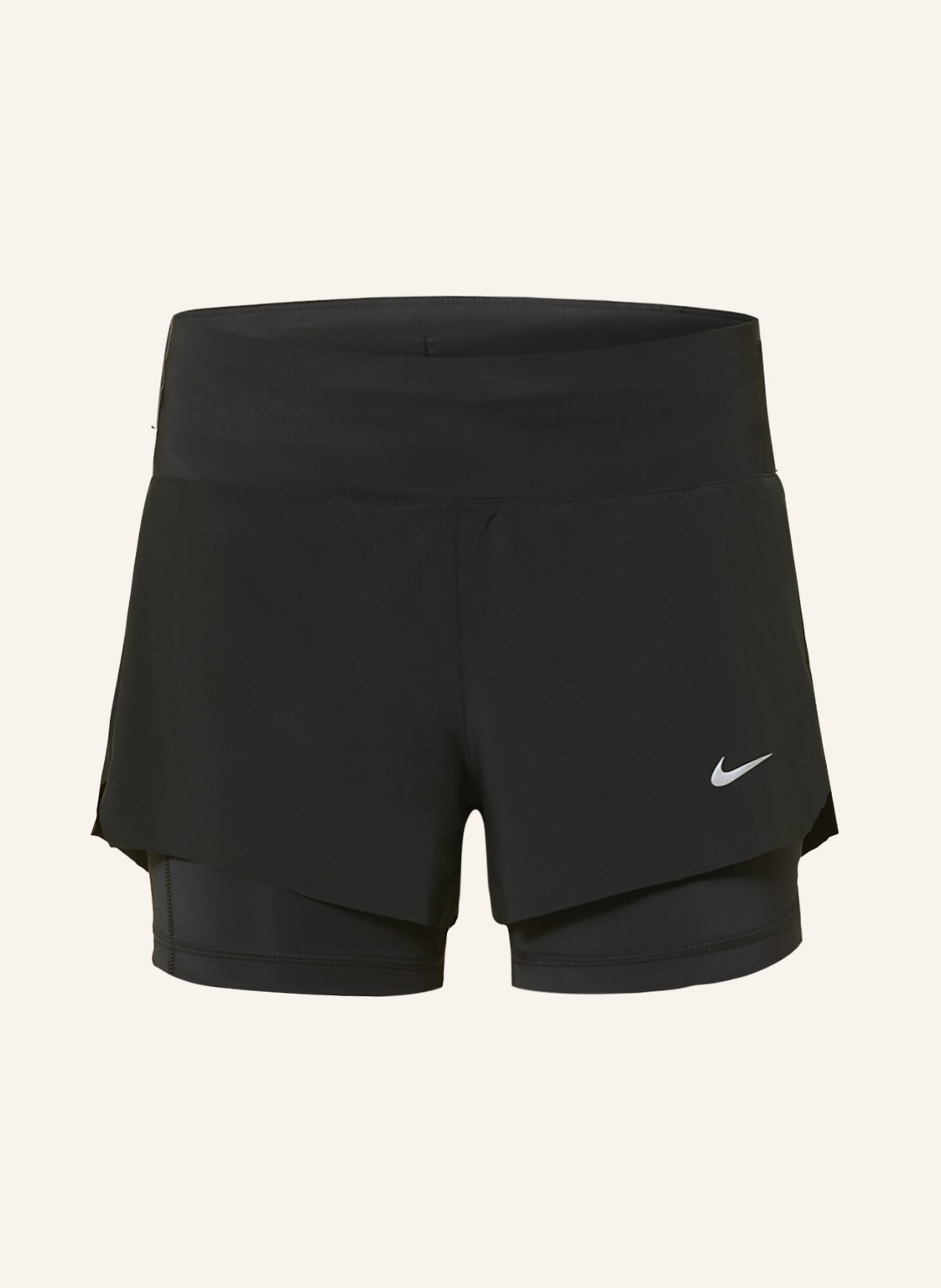 Nike 2-In-1-Laufshorts Dri-Fit Swift schwarz Nike 2-In-1-Laufshorts Dri-Fit Swift schwarz von Nike