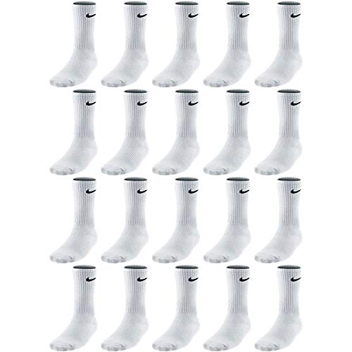 Nike 20 Paar Socken Lang Weiß Schwarz oder Bunt Gemischt Tennissocken Set Paket Bundle, Größe:42-46, Sockenpakete:20 Paar weiss Nike 20 Paar Socken Lang Weiß Schwarz oder Bunt Gemischt Tennissocken Set Paket Bundle, Größe:42-46, Sockenpakete:20 Paar weiss von Nike