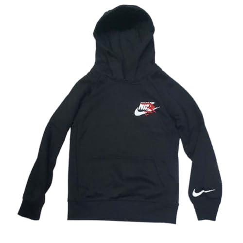 Nike 3Brand Jungen Sweatshirt mit Kapuze Small Mashup Schwarz Größe XL (158-170 CM) Code 9Q0868-023, Schwarz , 13-15 Jahre von Nike