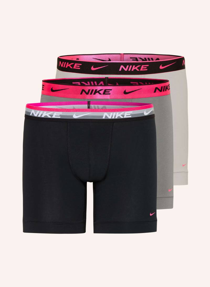 Nike 3er-Pack Boxershorts Dri-Fit Everyday Cotton Stretch grau von Nike
