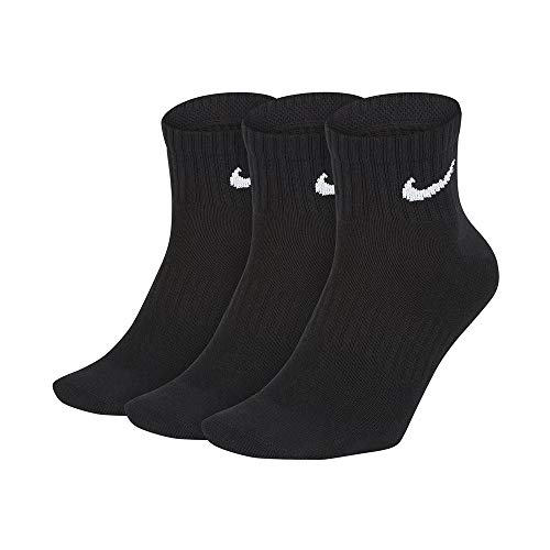 Nike 6-18 Paar Socken Damen Herren Weiß Schwarz Kurz Sportsocken Größe 34 36 38 40 42 44 46 48 50 Sparset SX7677, Größe:38-42, Sockenfarbe:15 Paar weiss von Nike