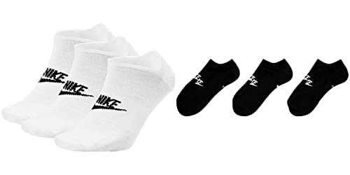 Nike 6 Paar Everyday Essential Sneaker Socks, Farbe:weiß schwarz, Größe:46-50 von Nike