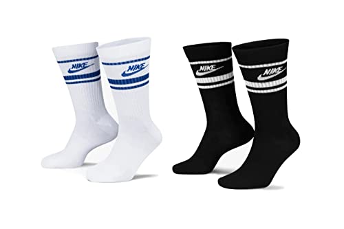 Nike 6 Paar Everyday Essential Tennissocken Socken Sportsocken Unisex DX5089, Farbe:2x Schwarz - Weiss, Socken Neu:34-38 von Nike