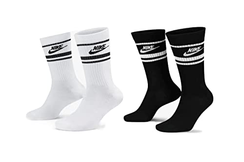 Nike 6 Paar Everyday Essential Tennissocken Socken Sportsocken Unisex DX5089 Prime, Farbe:Schwarz - Weiss/Weiss - Schwarz, Socken Neu:42-46 von Nike