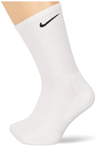 Nike 6 Paar Socken Herren Damen Weiß Grau Schwarz Tennissocken Sportsocken Sparset SX7664 Größe 34 36 38 40 42 44 46 48 50, Farbe:weiß, Größe:34-38 von Nike