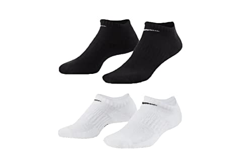 Nike 9 Paar Everyday Cushioned Sneakersocken Socken Weiß Schwarz Unisex SX7673, Farbe:2x schwarz / 1x weiss, Socken Neu:42-46 von Nike