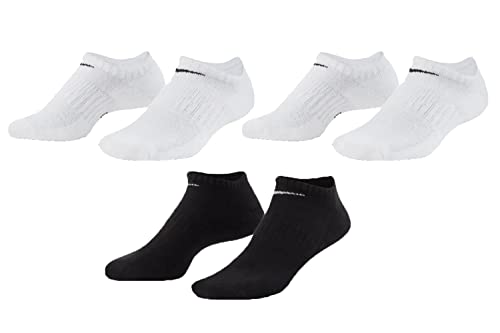 Nike 9 Paar Everyday Cushioned Sneakersocken Socken Weiß Schwarz Unisex SX7673, Farbe:2x weiss / 1x schwarz, Socken Neu:42-46 von Nike