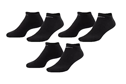 Nike 9 Paar Everyday Cushioned Sneakersocken Socken Weiß Schwarz Unisex SX7673, Farbe:3x schwarz, Socken Neu:34-38 Nike 9 Paar Everyday Cushioned Sneakersocken Socken Weiß Schwarz Unisex SX7673, Farbe:3x schwarz, Socken Neu:34-38 von Nike