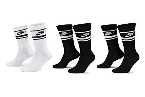 Nike 9 Paar Everyday Essential Tennissocken Socken Sportsocken Unisex DX5089 Prime, Farbe:2x Schwarz - Weiss/Weiss - Schwarz, Socken Neu:38-42 von Nike