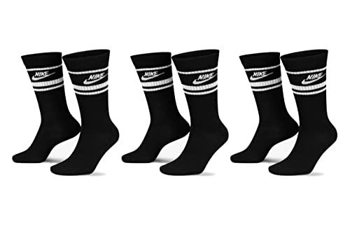 Nike 9 Paar Everyday Essential Tennissocken Socken Sportsocken Unisex DX5089 Prime, Farbe:3 x Schwarz - Weiss, Socken Neu:42-46 von Nike