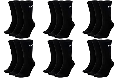 Nike 9 Paar Everyday Lightweight Crew SX7676 Tennis Socke weiß schwarz grau, Farbe:Schwarz, Größe:42-46 Nike 9 Paar Everyday Lightweight Crew SX7676 Tennis Socke weiß schwarz grau, Farbe:Schwarz, Größe:42-46 von Nike