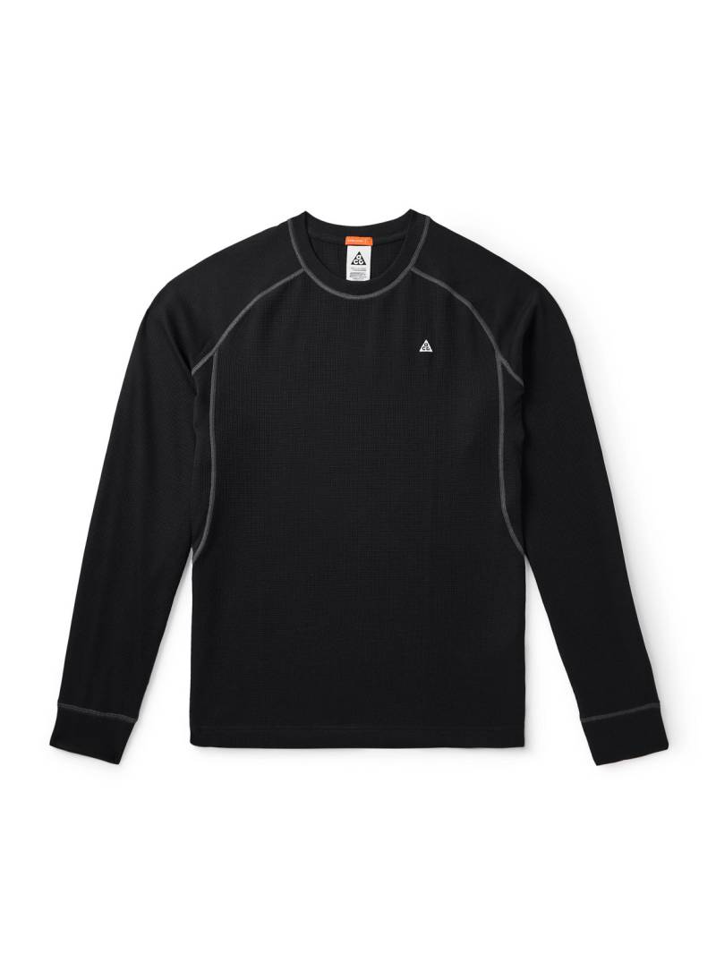 Nike - ACG Chinati Logo-Embroidered Waffle-Knit Dri-FIT ADV Base Layer - Men - Black - XL von Nike