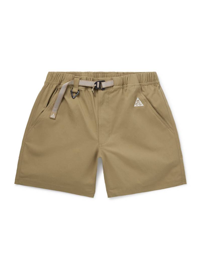 Nike - ACG Straight-Leg Belted Logo-Embroidered Shell Shorts - Men - Neutrals - XS Nike - ACG Straight-Leg Belted Logo-Embroidered Shell Shorts - Men - Neutrals - XS von Nike