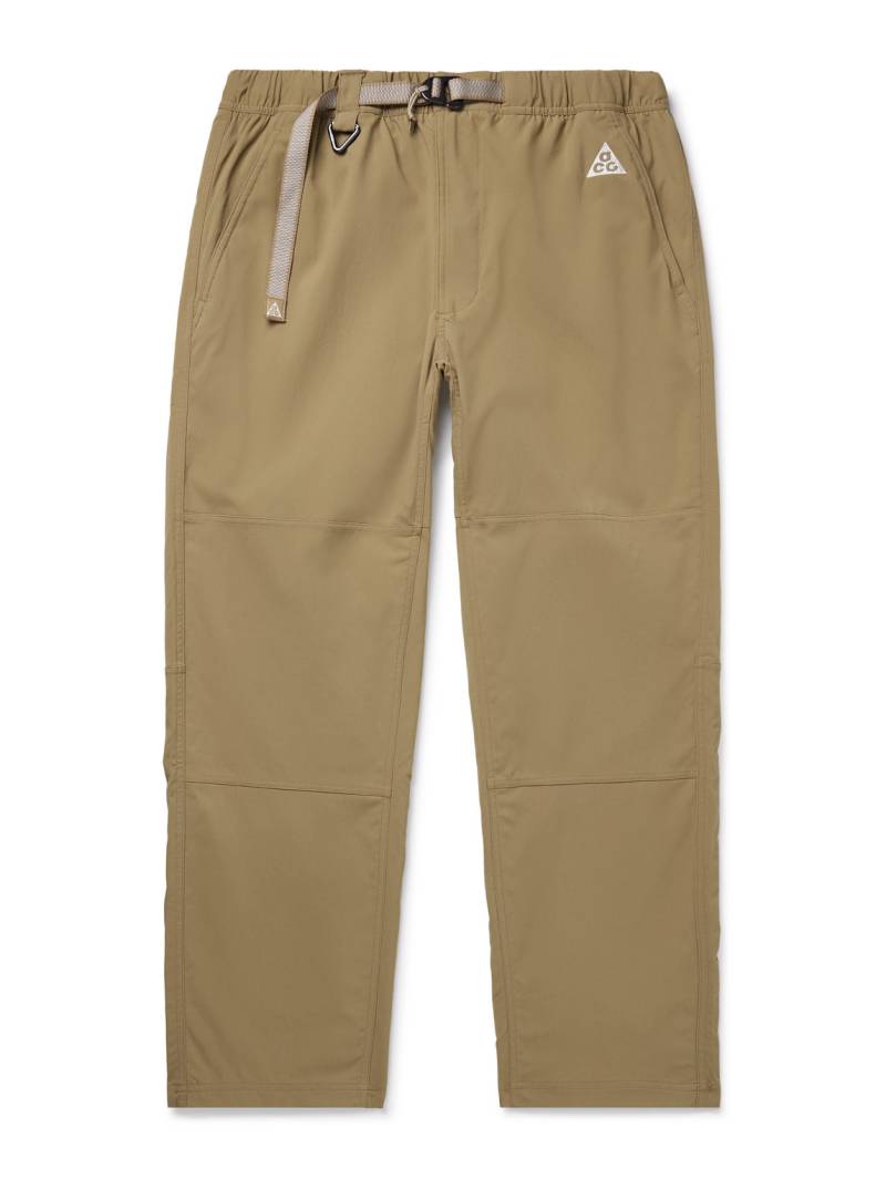 Nike - ACG Straight-Leg Belted Logo-Embroidered Shell Trousers - Men - Neutrals - S von Nike