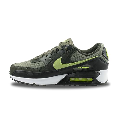 Nike Air Max 90 Herrenschuhe, Größe 42, Medium Olive/Volt-Sequoia, 8.5 von Nike