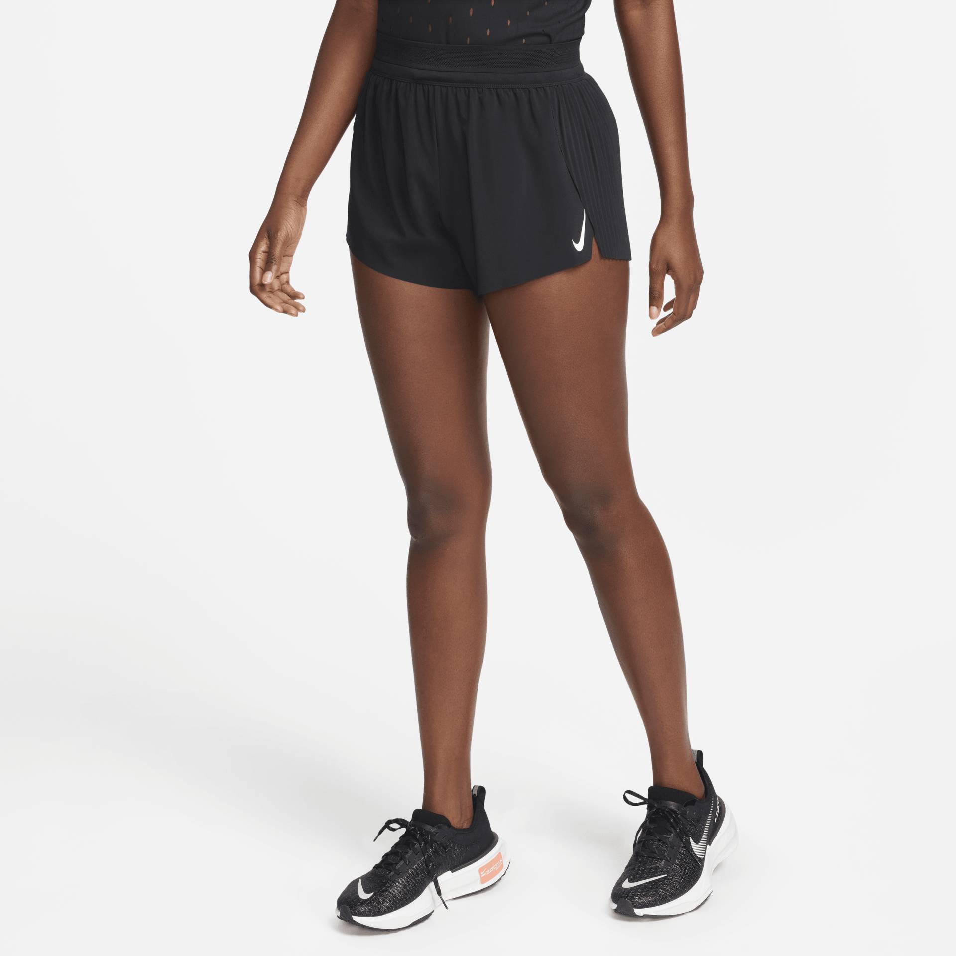 Nike AeroSwift Dri-FIT ADV-Laufshorts mit Slip und mittelhohem Bund für Damen (ca. 7,5 cm) - Schwarz von Nike